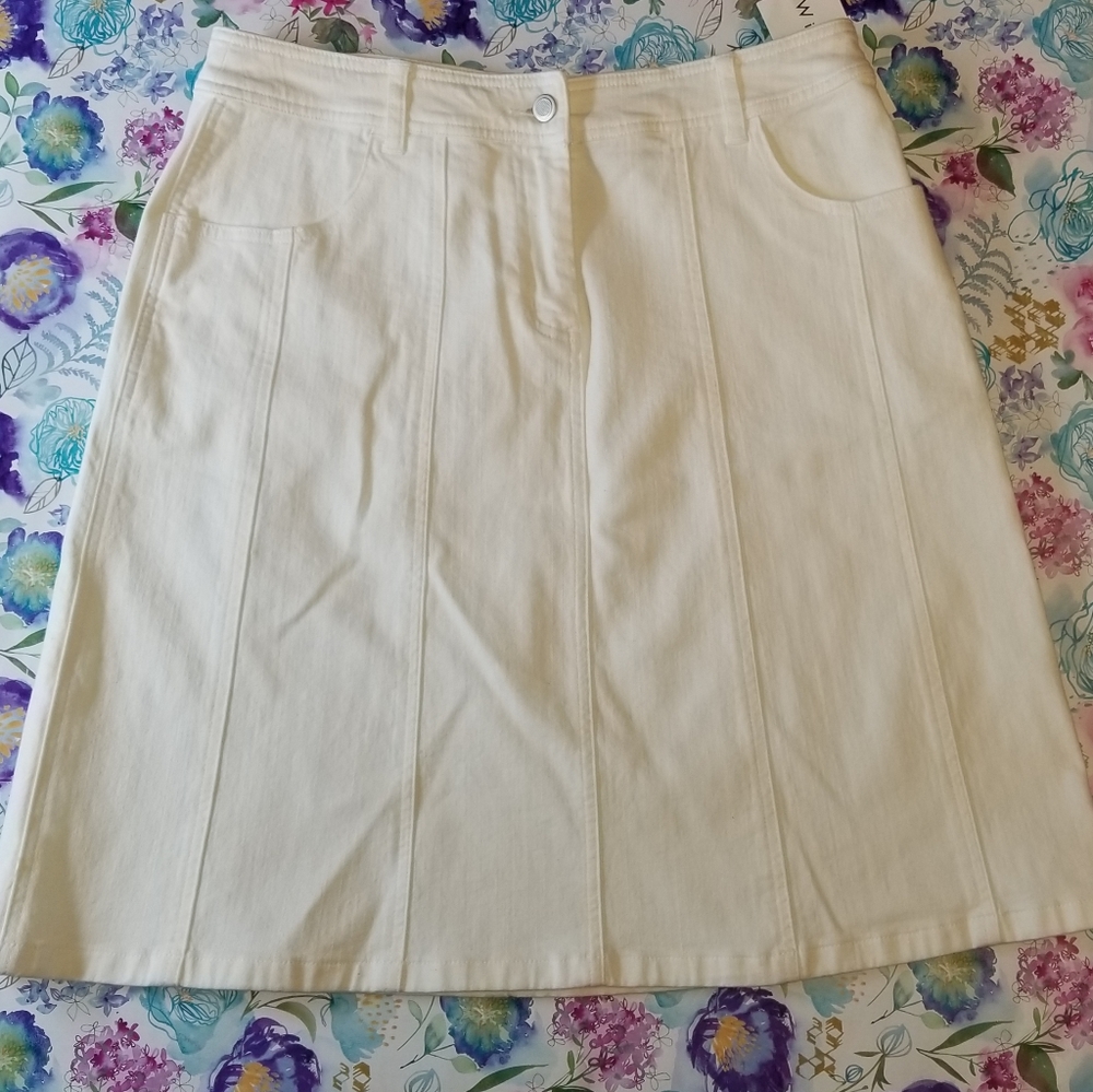 WilliSmith Skirt Size 10 Denim/ spandex